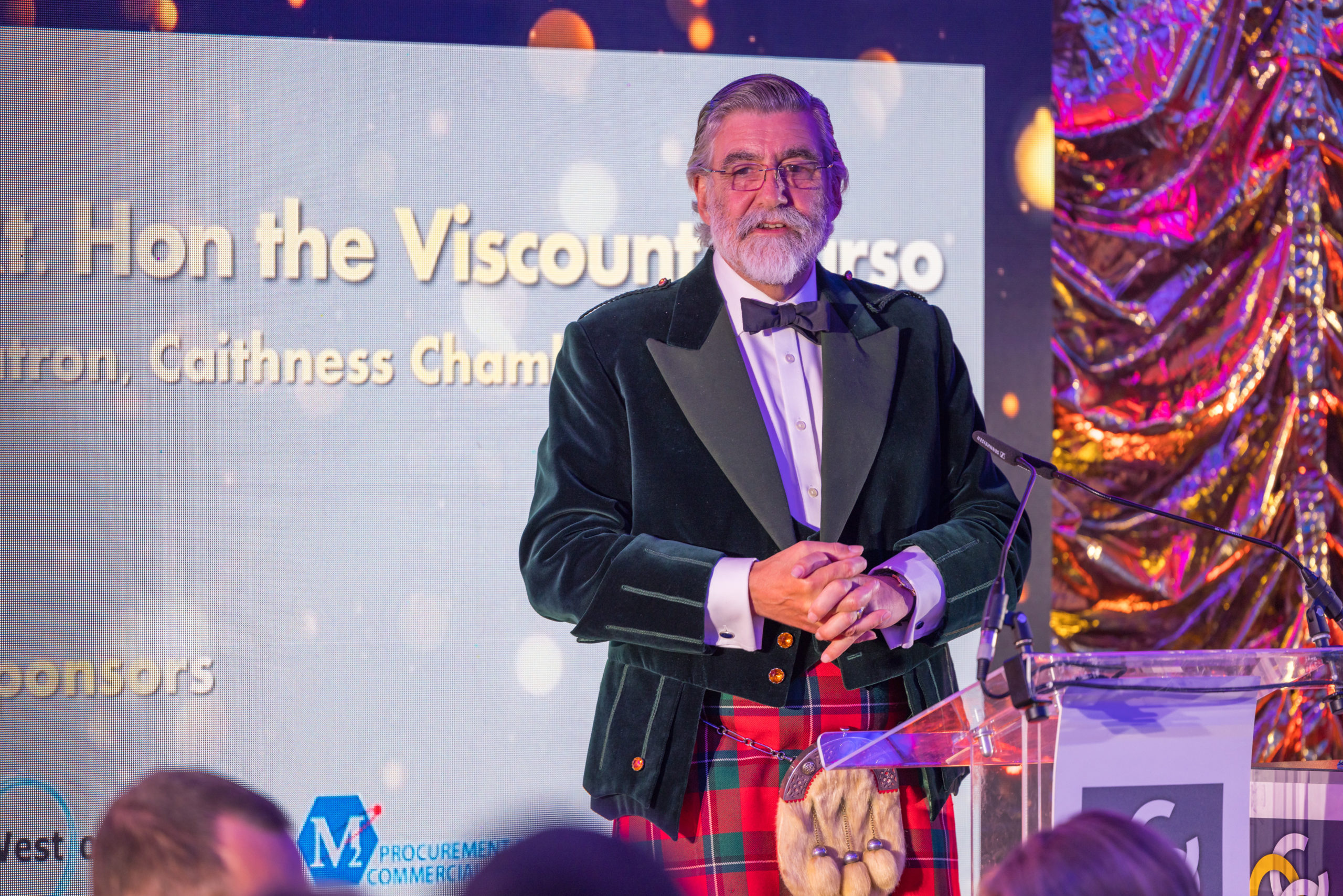 The annual awards were introduced by longstanding patron of the Caithness Chamber, Rt. Hon. The Viscount Thurso, Lord Lieutenant for Caithness.