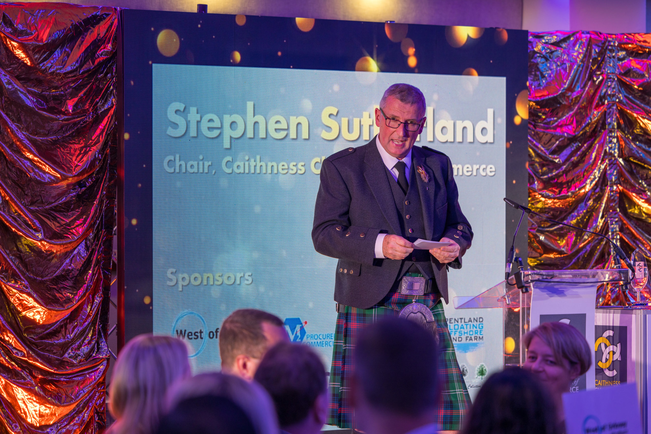 Stephen Sutherland, Chairman of Caithness Chamber of Commerce & Director JGC Engineering and Technical Services.