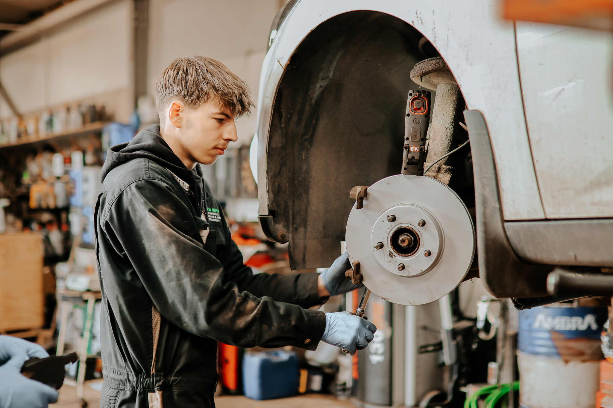 Vehicle Maintenance and Repair apprentice Corey Gunn, MM Motors Wick